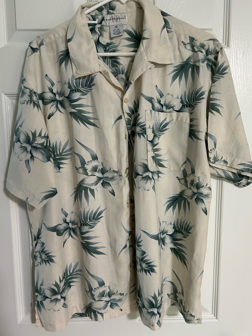 Knightbridge Men’s Island Vibe Silk/Cotton Shirt